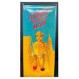 Atomic Robot Man Tin Wind-Up Toy with Box and Key