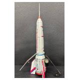 Vintage Holdraketa Tin Rocket Toy with Original Box