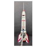 Vintage Holdraketa Tin Rocket Toy with Original Box