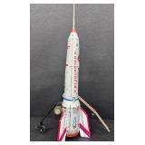 Vintage Holdraketa Tin Rocket Toy with Original Box