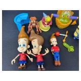 Assorted Fun Toys Lot Featuring Jimmy Neutron, Monsters Inc, and Minions Figures