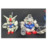 Lot of 5 Gundam Figures with Accessories 3.5-4 Inch
