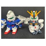 Lot of 5 Gundam Figures with Accessories 3.5-4 Inch