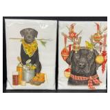 Meg Quinn The Cheese Board Deck, 2 Adorable Flour Sack Towels and Elegant Oyster Shucker