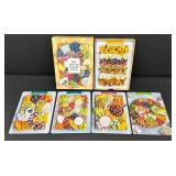 Meg Quinn The Cheese Board Deck, 2 Adorable Flour Sack Towels and Elegant Oyster Shucker
