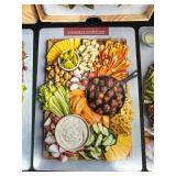 Meg Quinn The Cheese Board Deck, 2 Adorable Flour Sack Towels and Elegant Oyster Shucker