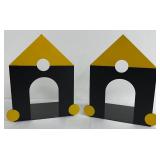 Pair of Post Modern House Bookends