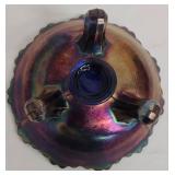 Vintage Fenton Iridescent Carnival Glass Berry and Holly Pattern