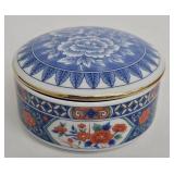 Tiffany & Co. Amari Blue and Red Lidded Porcelain Box