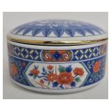 Tiffany & Co. Amari Blue and Red Lidded Porcelain Box
