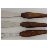 Vintage Town & Country Steak Knife Set with Wood Display Cases (10-Pc)