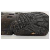 Hand Crafted Wooden African Figure with Mask