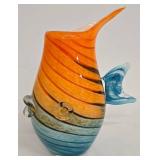 HQT Murano-Inspired Hand Blown Glass Fish Sculpture