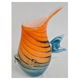 HQT Murano-Inspired Hand Blown Glass Fish Sculpture