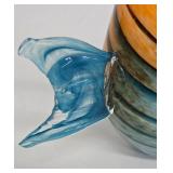 HQT Murano-Inspired Hand Blown Glass Fish Sculpture