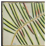 Set of Four Decorative Botanical Themed Tiles