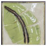 Set of Four Decorative Botanical Themed Tiles