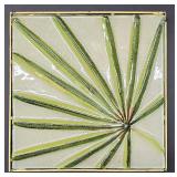 Set of Four Decorative Botanical Themed Tiles