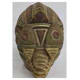 Vintage Carved West African Wooden Container or Trinket Box