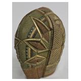 Vintage Carved West African Wooden Container or Trinket Box