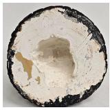 Black Plaster Kissing Couple Sculpture,