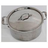 All-Clad Stainless Stock Pot 11 in Diameter with Lid - 5.25 in Deep
