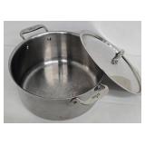 All-Clad Stainless Stock Pot 11 in Diameter with Lid - 5.25 in Deep