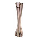 Vintage Mid Century Norcrest Swung Stretched Art Glass Vase