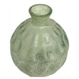 Vintage Vidrios San Miguel Recycled Green Glass featuring a Textured Spaghetti Design