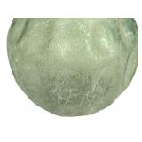 Vintage Vidrios San Miguel Recycled Green Glass featuring a Textured Spaghetti Design