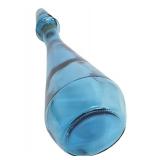 Vintage Blue Glass Genie in a Bottle Cobalt Blue Decanter with Stopper