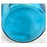 Vintage Blue Glass Genie in a Bottle Cobalt Blue Decanter with Stopper