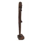 Hand Crafted Wooden African Figure with Mask