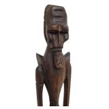 Hand Crafted Wooden African Figure with Mask