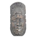 Hand Crafted Wooden African Figure with Mask