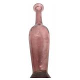Vintage Mid Century Amethyst Genie Bottle Decanter, Made in Spain