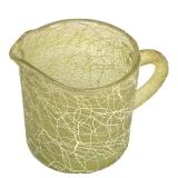 Vintage Mid Century Color Craft Spaghetti Strinkg Pitcher and Pair of Roly-Poly Glasses