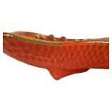 Vintage California Pottery Fish Shaped Trinket Dish.
