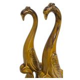 Vintage Pair of Long Necked Swans