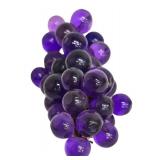 Vintage Glass Grape Clusters on Driftwood Base - Orange