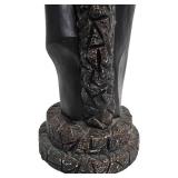 Black Plaster Kissing Couple Sculpture,
