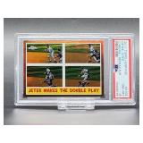 2011 Topps Heritage Derek Jeter Chrome Refractor Baseball Card #C105 PSA 8
