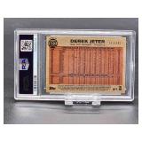 2011 Topps Heritage Derek Jeter Chrome Refractor Baseball Card #C105 PSA 8