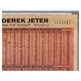 2011 Topps Heritage Derek Jeter Chrome Refractor Baseball Card #C105 PSA 8