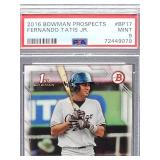 2016 Bowman Procpects Fernando Tatis Jr. Rookie Card #BP17 PSA 9