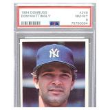 1984 Donruss Don Mattingly Rookie Baseball Card #248 PSA 8