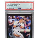 2011 Bowman Draft Anthony Rizzo Rookie Card #70 PSA 7