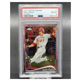 2014 Topps Chrome Mike Trout Baseball Card #1 PSA 8