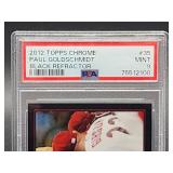 2012 Topps Chrome Paul Goldschmidt Black Refractor Baseball Card #35 PSA 9