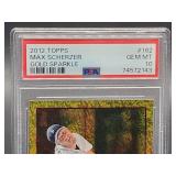 2012 Topps Max Scherzer Gold Sparkle Baseball Card #162 PSA 10